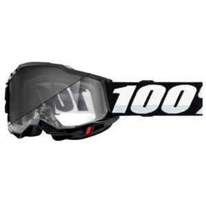 2021 100% Accuri 2 Woods Photochromic Lens MX Motocross Offroad Black Goggles-0