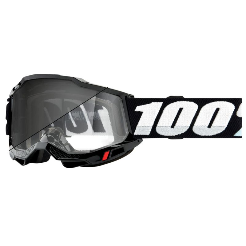 2021 100% Accuri 2 Woods Photochromic Lens MX Motocross Offroad Black Goggles-0