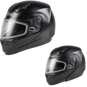 Gmax MD-04S Solid Modular Dual Lens Snow Motorcycle Helmet - Pick Size & Color-0