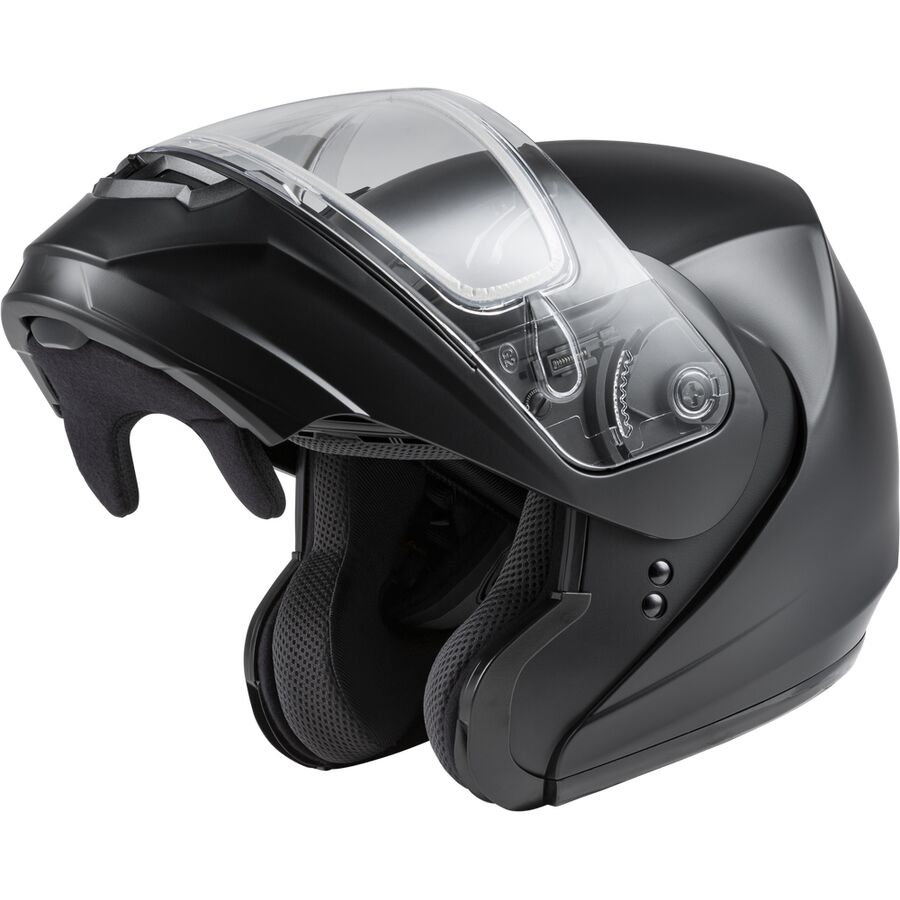 Gmax MD-04S Solid Modular Dual Lens Snow Motorcycle Helmet - Pick Size & Color-214605