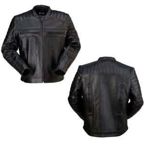 2024 Z1R Artillery Leather Street Motorcycle Black Jacket - Pick Size-0
