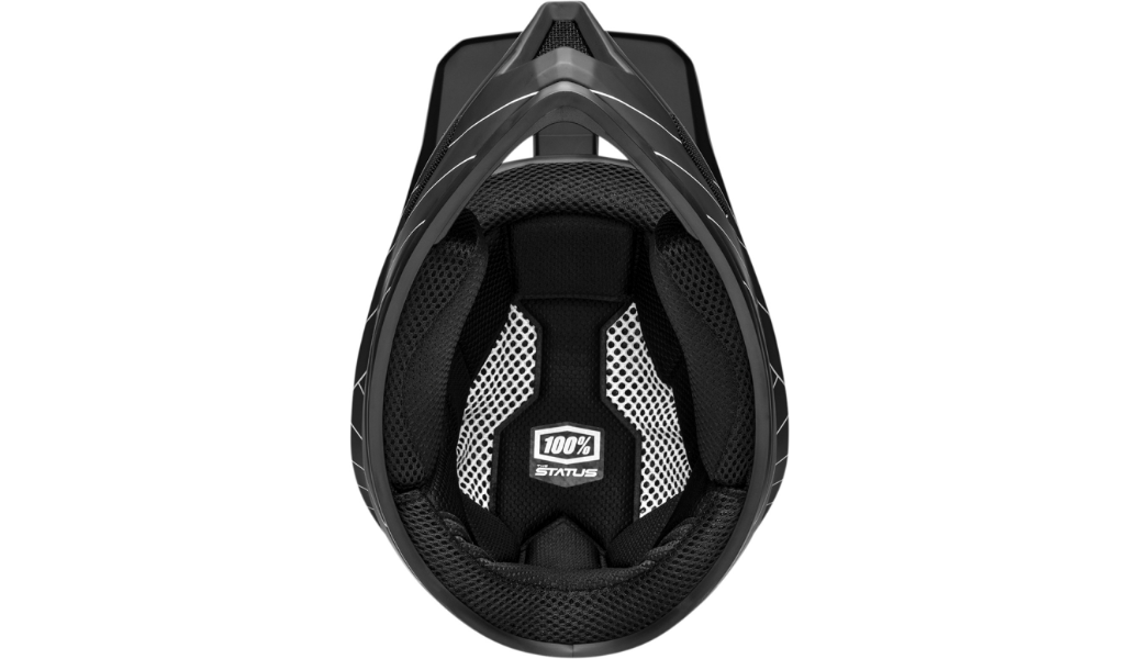 100% Status MTB BMX Bicycle Essential Black Helmet - Pick Size-215786
