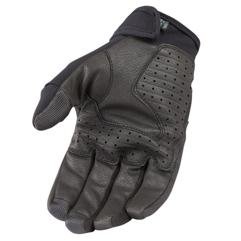 2024 ICON Stormhawk CE Street Riding Motorcycle Gloves - Pick Size / Black-217266