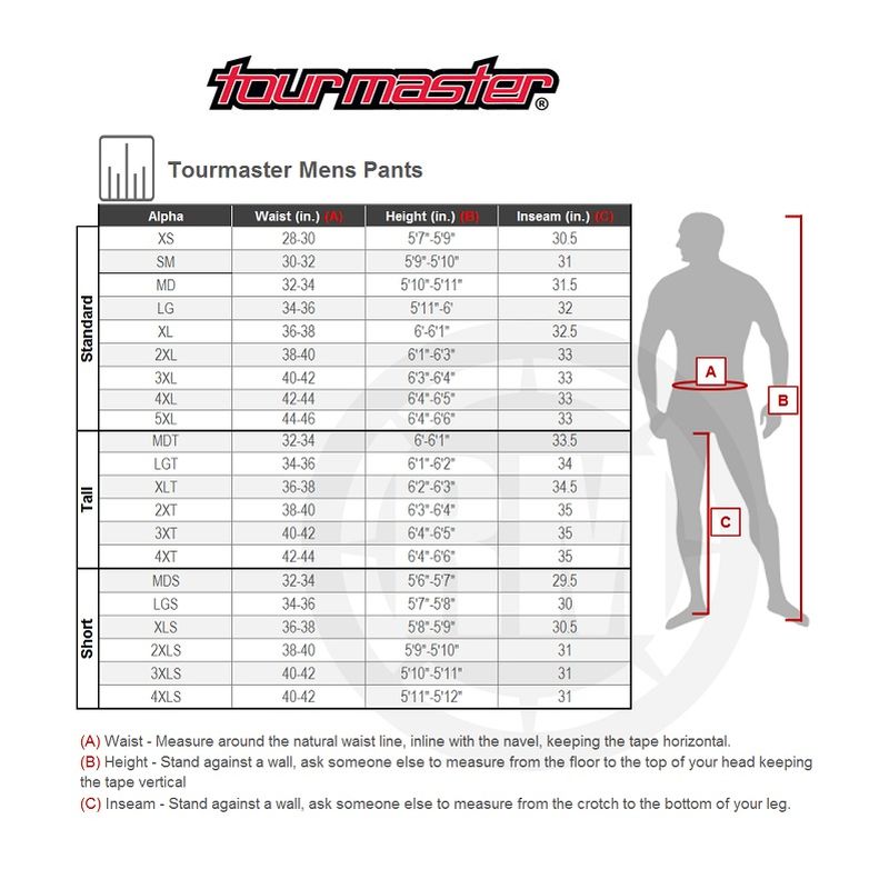 Tourmaster Horizon Line Mens Ridgecrest Adventure Touring Motorcycle Pants-219433