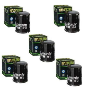 Hiflofiltro HF621 Oil Filter 5 Pack Arctic Cat 350 366 400 450 500 550 650 700-0