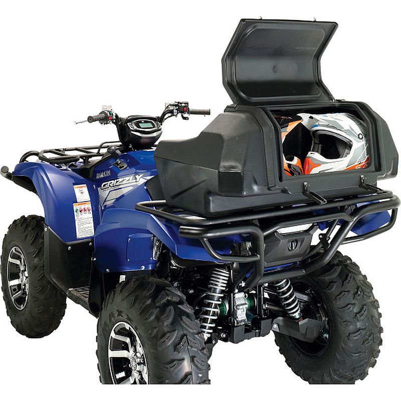 Moose Utility ATV Black Helmet Storage Rear Trunk-0
