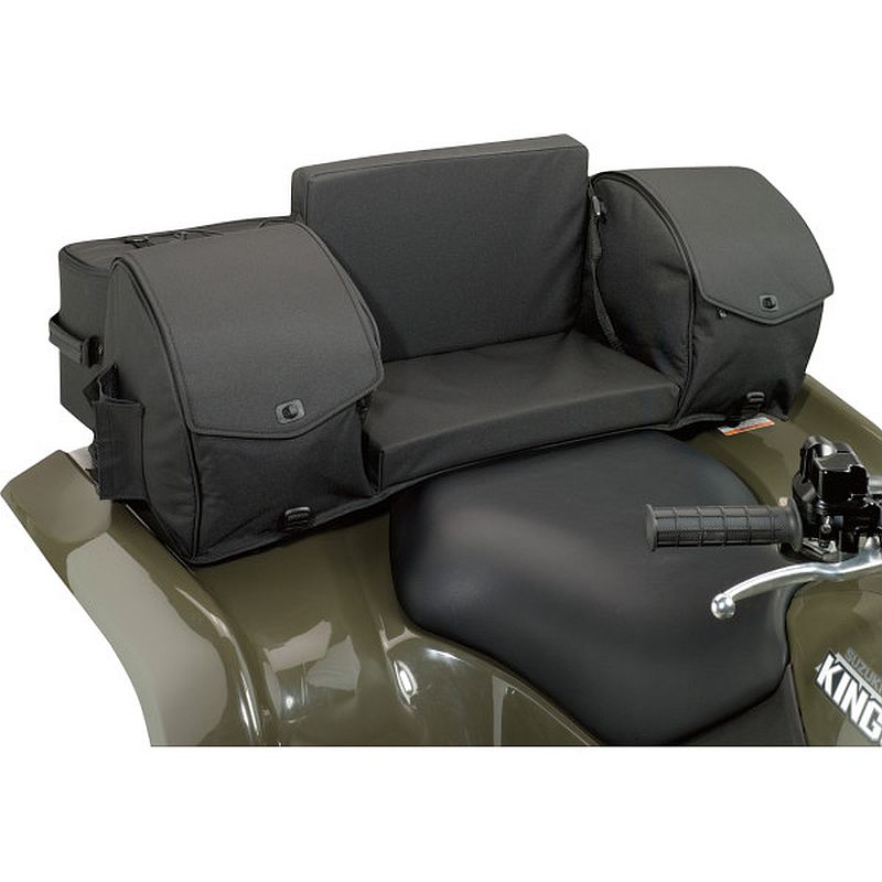 Moose Utility ATV Ridgetop Black Water Resistant Rear Rack Luggage Bags-0