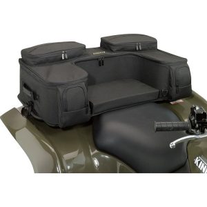 Moose Utility ATV Ozark Black Water Resistant Rear Rack Luggage Bags-0