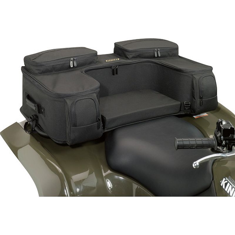 Moose Utility ATV Ozark Black Water Resistant Rear Rack Luggage Bags-0