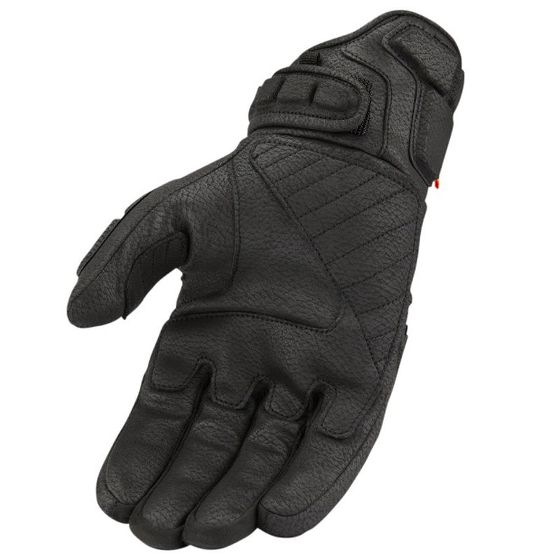 2024 Icon Motorhead3 Synthetic Street Motorcycle Riding Gloves - Black -229075