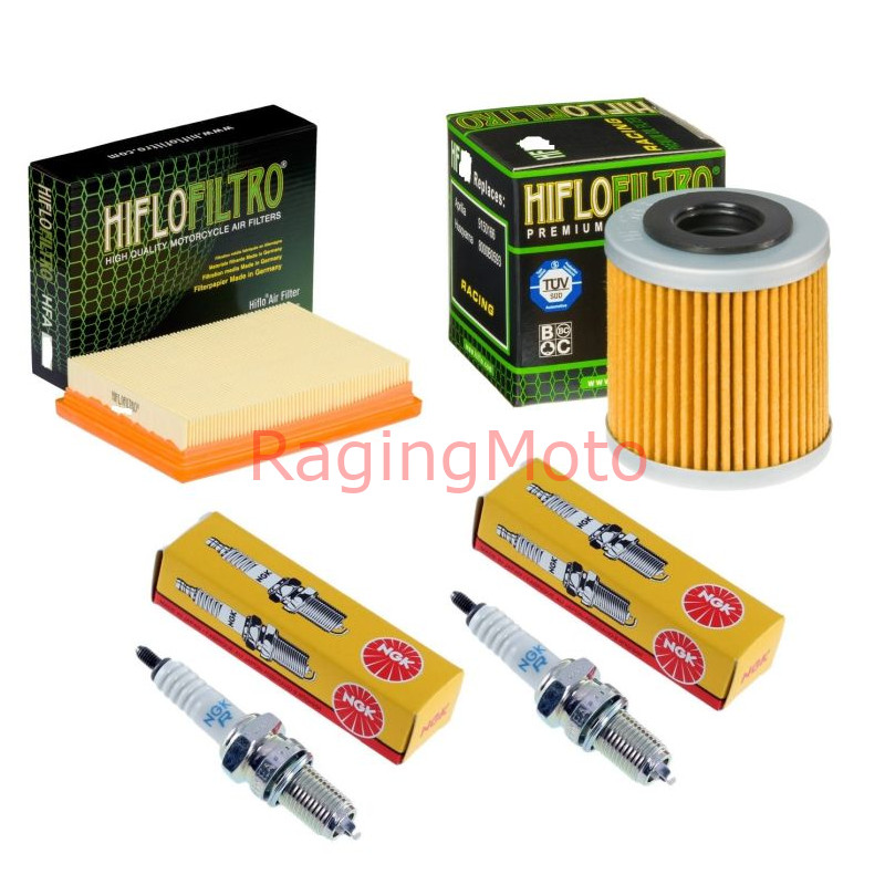 Service Engine Kit Hiflo Air & oil filter with NGK spark plug aprillia 450 S/RXV -0
