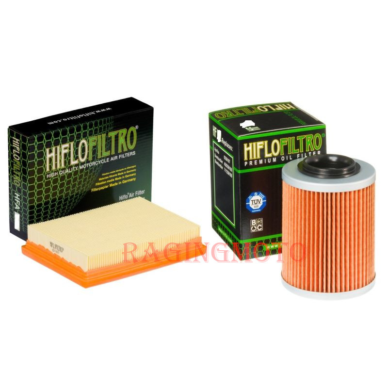 HifloFiltro Air Filter & Oil Filter Kit Aprilia RSV 1000 R Factory Nera Tuono-0