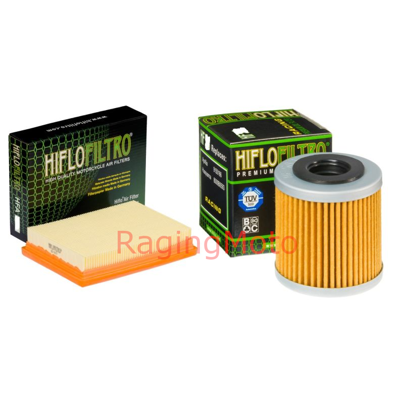 HifloFiltro Air Filter & Oil Filter Kit Aprilia 450 550 RXV SXV Enduro Street-0