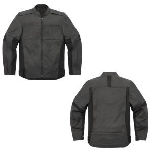 2024 Icon Motorhead3 Leather/Textile Street Motorcycle Black Jacket - Pick Size-0