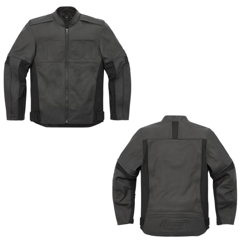 2024 Icon Motorhead3 Leather/Textile Street Motorcycle Black Jacket - Pick Size-0