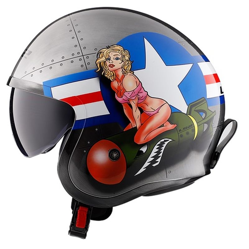 LS2 Spitfire Open Face Street Motorcycle Helmet - Pick Size & Color-234775