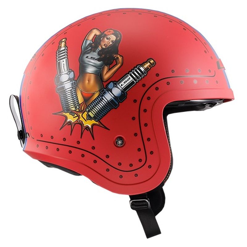 LS2 Spitfire Open Face Street Motorcycle Helmet - Pick Size & Color-234772