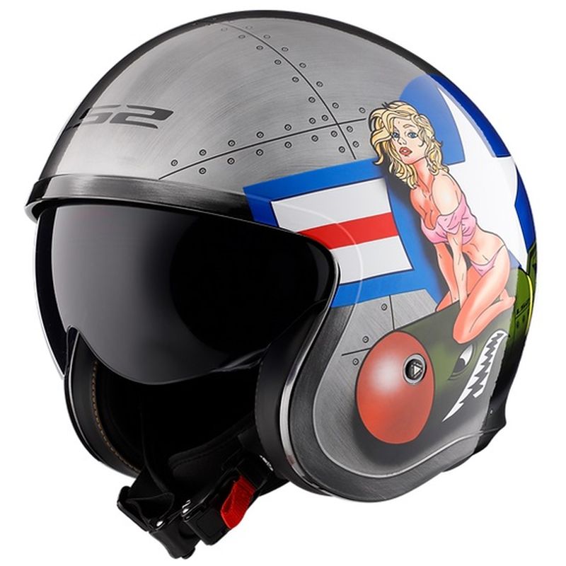LS2 Spitfire Open Face Street Motorcycle Helmet - Pick Size & Color-234767