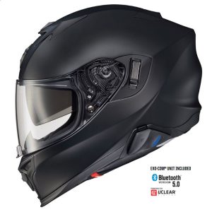 2024 Scorpion EXO-T520 Solid w/ EXO-COM KIT Street Motorcycle Full Face Helmet -0