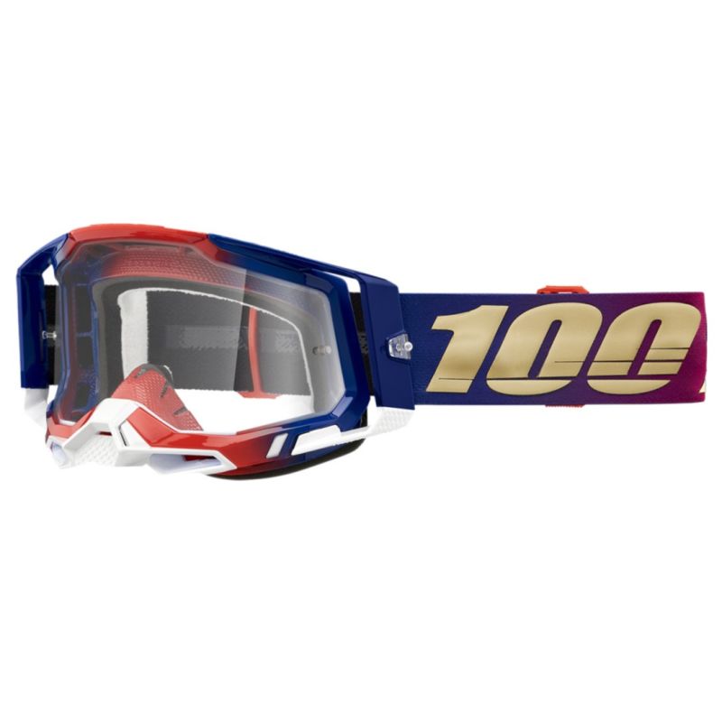 2024 100% Racecraft 2 Clear Lens ATV Motocross Offroad Goggles - Pick Color-242320