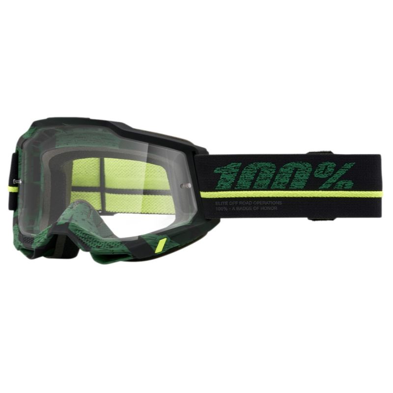 2024 100% Accuri 2 Clear Lens Motocross ATV Offroad Goggles - Pick Color-242385