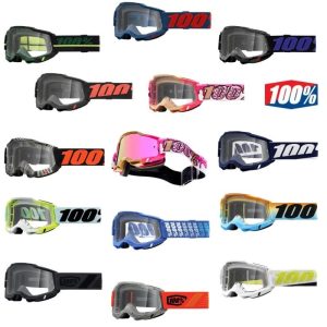 2024 100% Accuri 2 Clear Lens Motocross ATV Offroad Goggles - Pick Color-0
