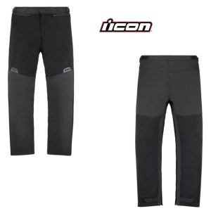 Icon Mesh AF Street Motorcycle Textile Overpant Black - Pick Size -0