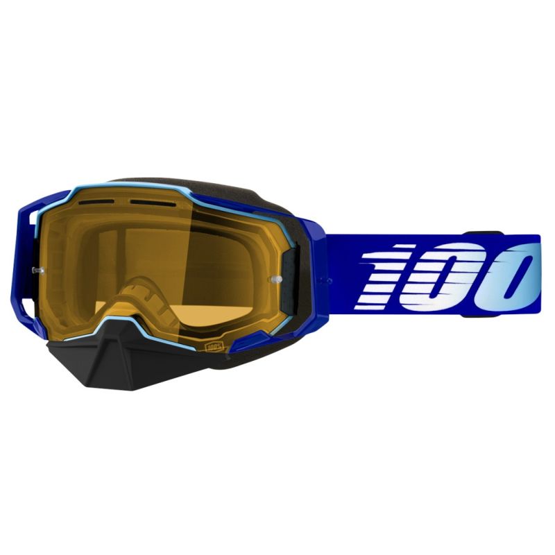 100% Armega Snow Yellow Lens Goggles - Pick Color-248096