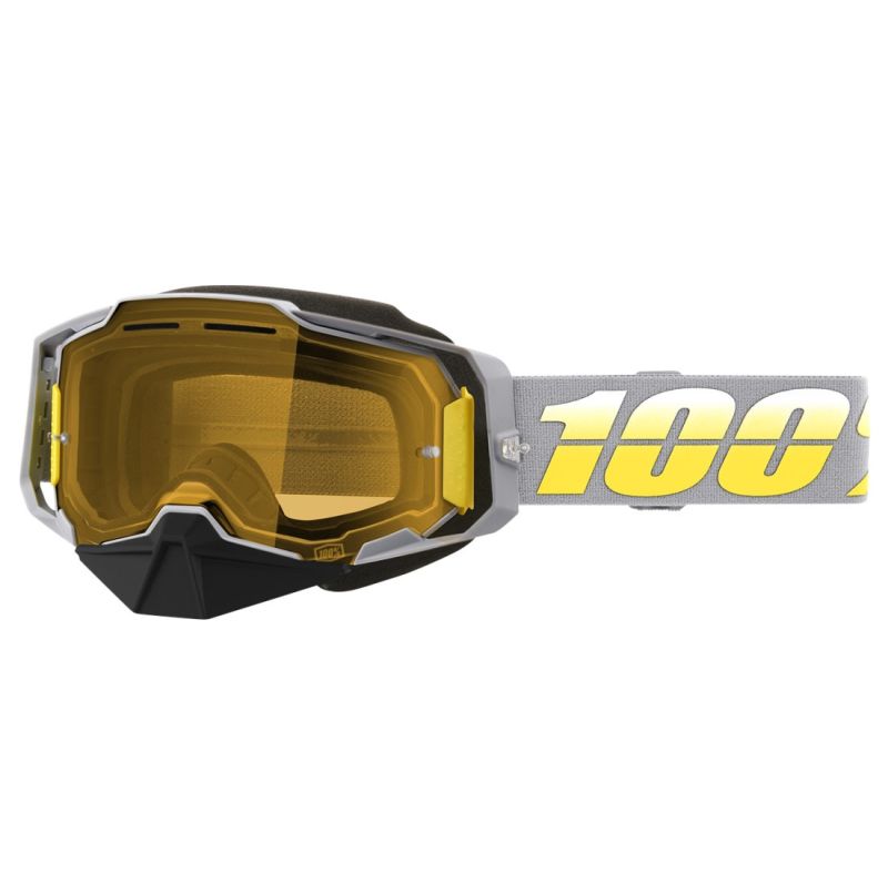 100% Armega Snow Yellow Lens Goggles - Pick Color-248095