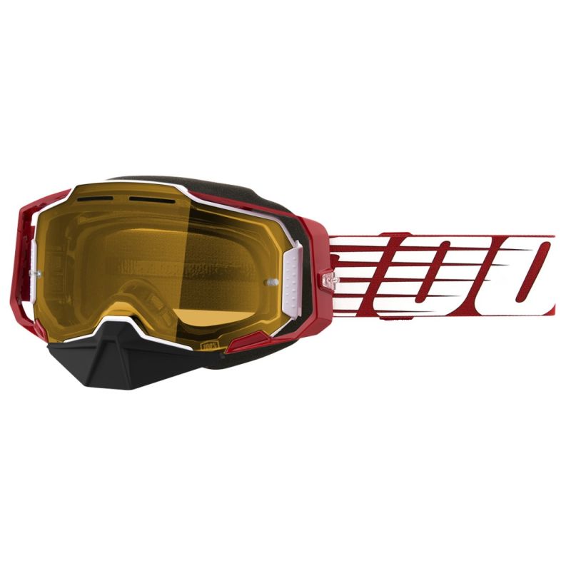 100% Armega Snow Yellow Lens Goggles - Pick Color-248094