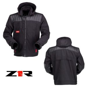 Z1R Armored Textile/Leather Street Motorcycle Black/Red Jacket - Pick Size-0