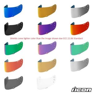 Icon Optics Replacement Face Shield for Airframe Pro/Airform/Airmada Helmet -0