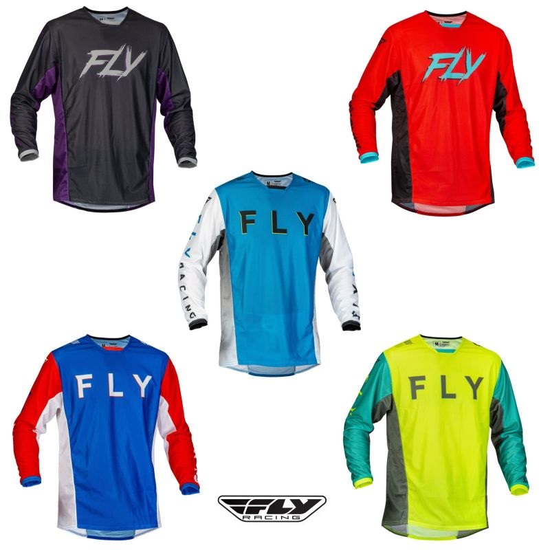2024 Fly Racing Kinetic Mesh Kore Motocross Offroad ATV Jersey - Pick Size/Color-0