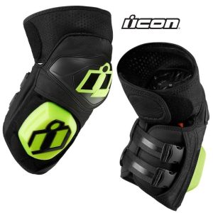 Icon Cloverleaf 2 Knee Pads CE for Riding Street Motorcycle One Fit All SM-XL-0