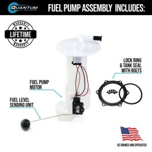 QFS Fuel Pump Assembly Kawasaki KAF400 Mule SX 17-22, KAF 620 Mule 09-22-0