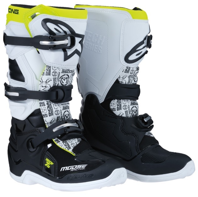 Moose Racing Tech 7S Youth/Kids MX Motocross Offroad Boots Pick Size/Color-261512