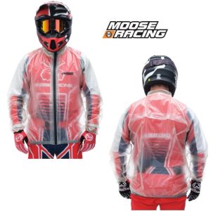 Moose Racing Men Street Motorcycle Riding Rain Jacket - Pick Size/Color-0