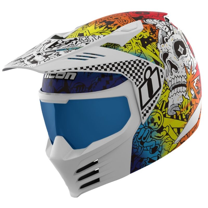 Icon Elsinore Full Face Modular Street/Aventure Touring Motorcycle Helmet-279332