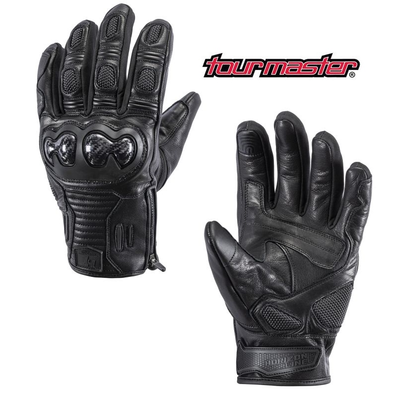 2024 Tourmaster Horizon Trailbreak WP Men Adventure Black Gloves - Pick Size -0