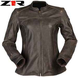 2024 Z1R Chimay Polyester Women Street Motorcycle Brown Jacket - Pick Size-0