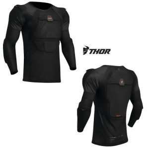 2024 Thor Sentry Stealth Guard Black Chest Protector Motocross Offroad ATV -0