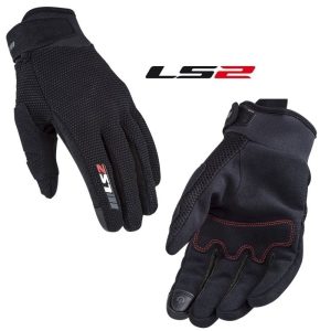 2024 LS2 Cool Women Touring Motorcycle Riding Black Gloves -0
