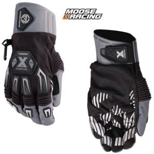 Moose Racing Expedition Motocross Offroad Gray Black Gloves - Pick Size & Color-0