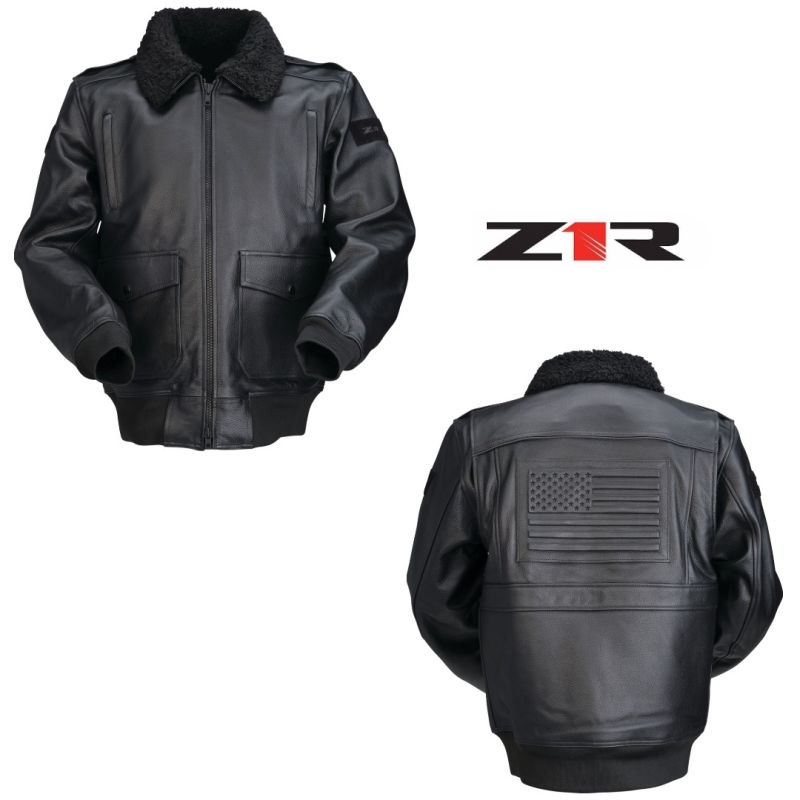 Z1R Total Force Men Street Motorcycle Riding Black Jacket - Pick Size-0