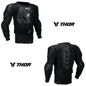 2025 thor Sentry XP2 Guard Body Armor Motocross Offroad Black Jacket-0