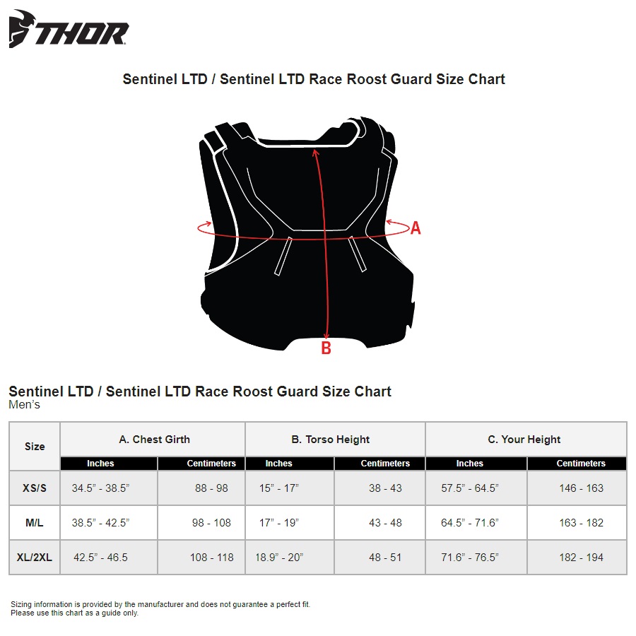 2025 Thor Sentinel LTD Roost Gard Chest Protector MX Motocross ATV -272452