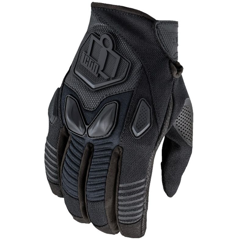 2025 Icon Automag3 CE Street Motorcycle Black Gloves - Pick Size & Color-272963