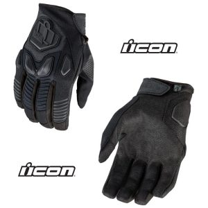 2025 Icon Automag3 CE Street Motorcycle Black Gloves - Pick Size & Color-0