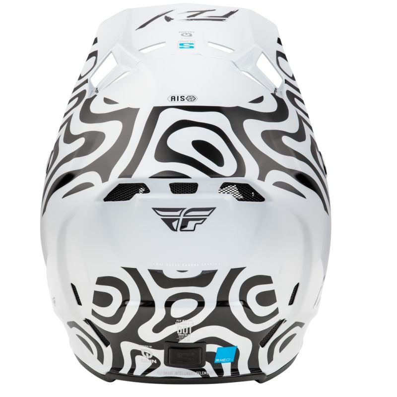 Fly Racing Formula S Carbon Abyss Men Motocross Offroad White/ Black Helmet-274278