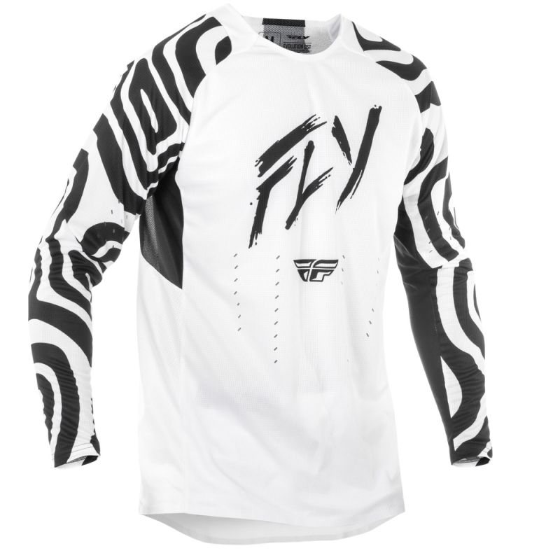 Fly Racing Evolution Dst le Abyss Men Motocross Offroad White/ Black Jersey-274238